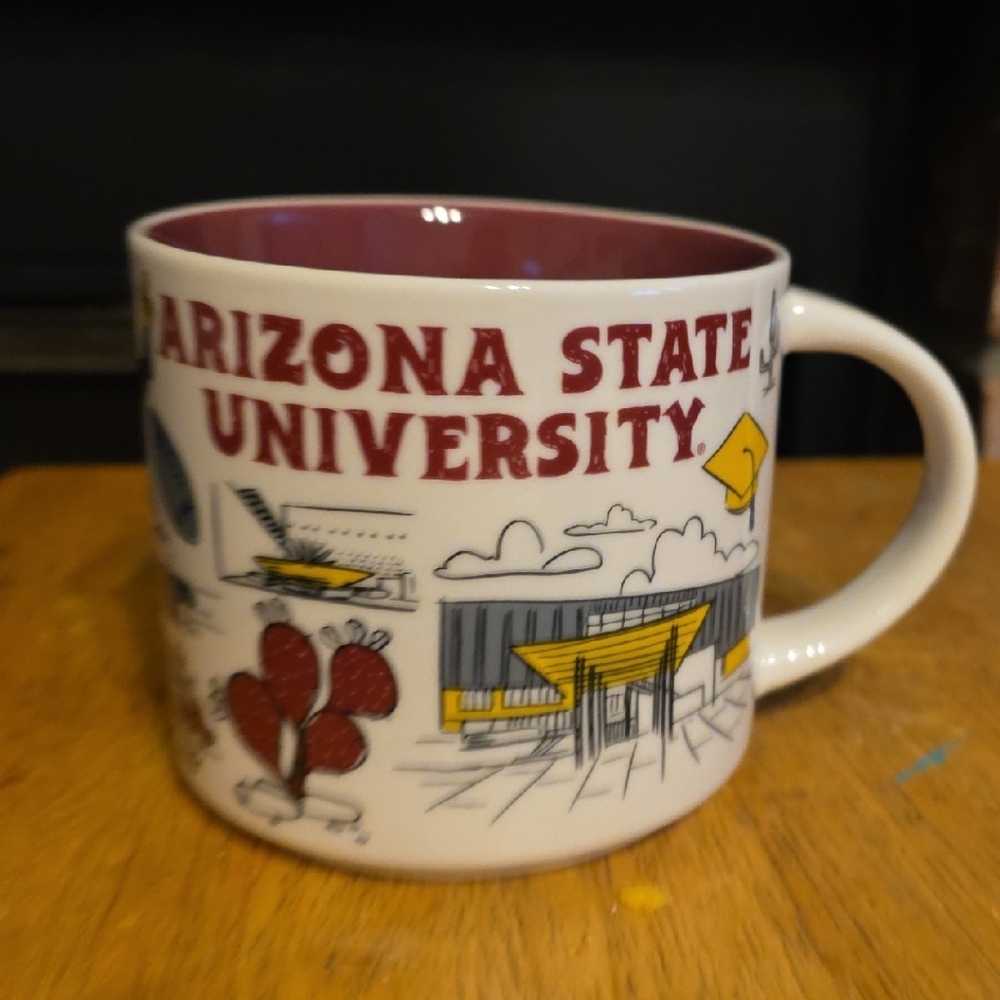 Starbucks Arizona State University White and Red Mug